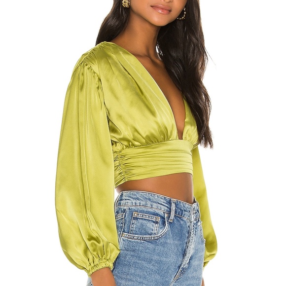 NWT Song of Style Brynn Top in Moss Green - M - Picture 3 of 4